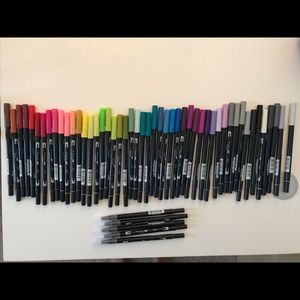 Tombow duel brush pens and others